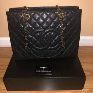 Chanel Grand Shopper caviar handbag BRAND NEW!!
